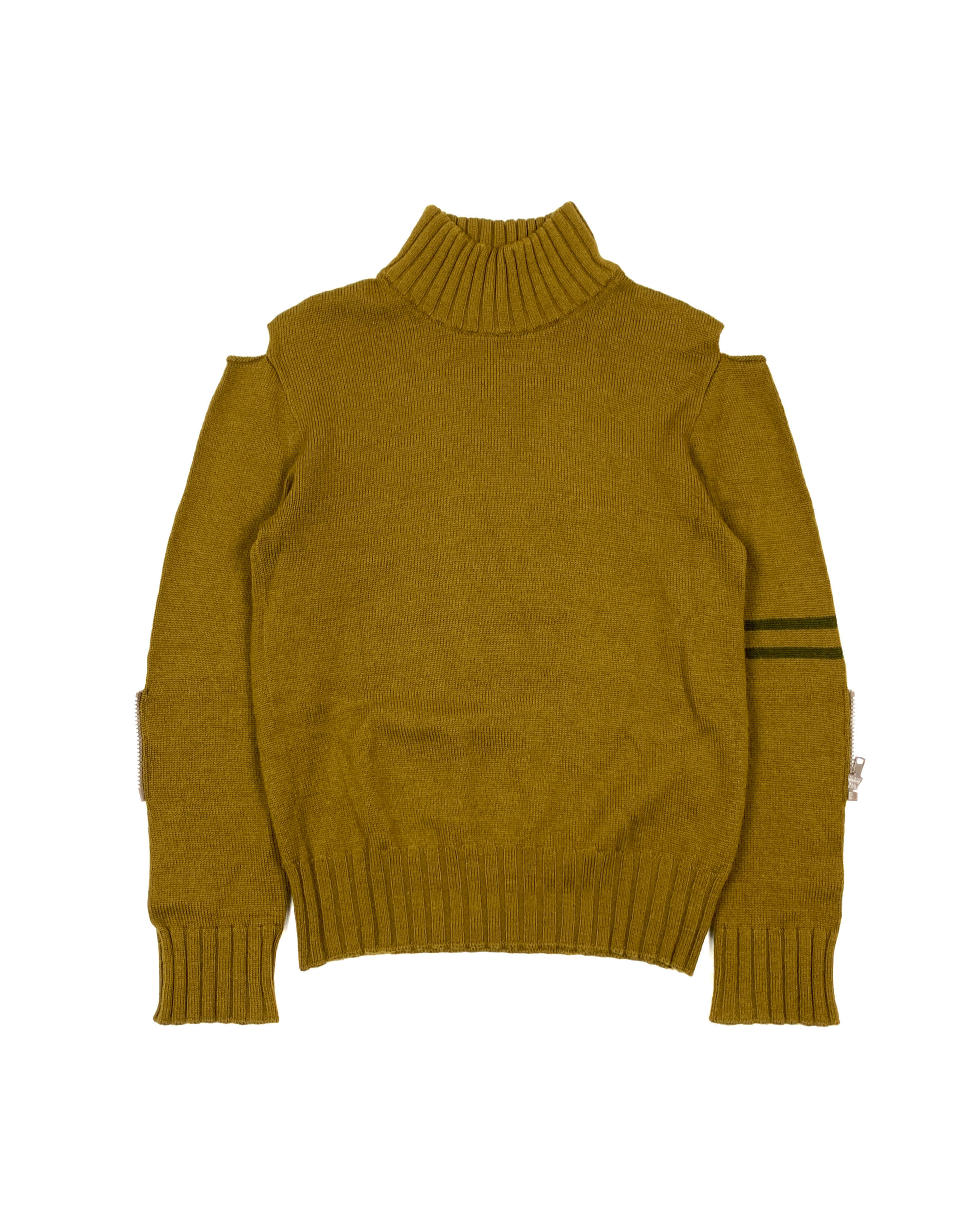 SHINICHIRO ARAKAWA AW03 SHOULDER CUTOUT KNIT TURTLENECK