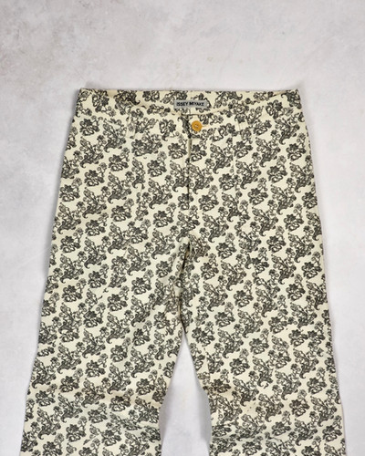 ISSEY MIYAKE SS03 SPIRAL-PANELLED FLORAL PANTS | Barhaine Archive