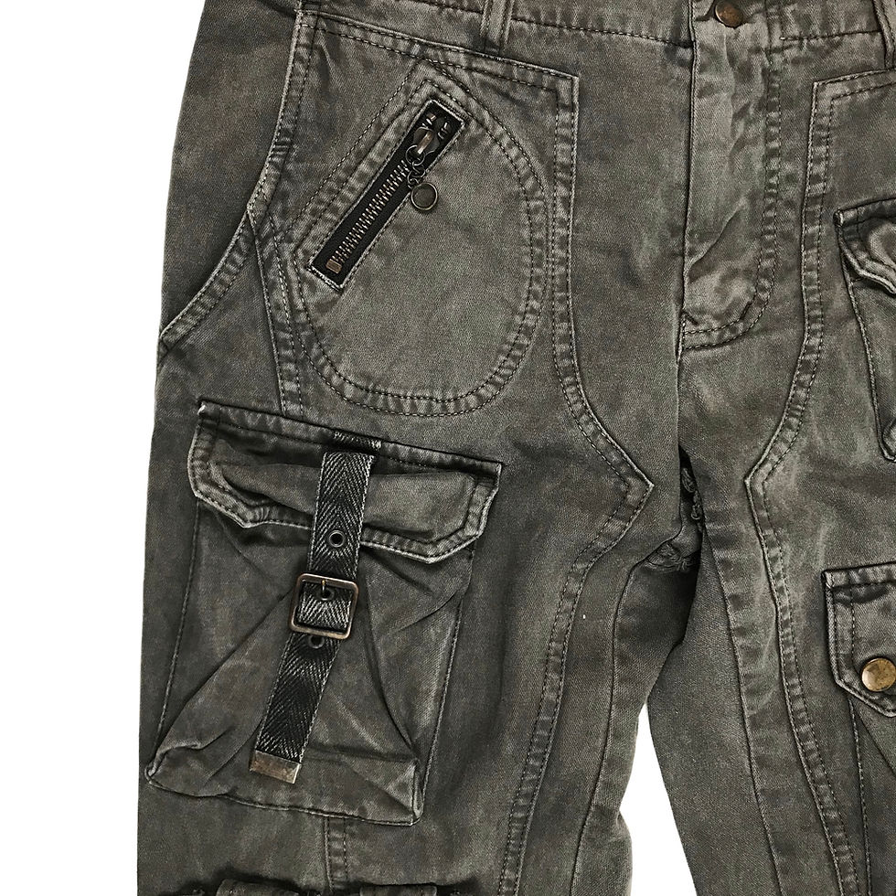 Thumbnail: Halb double knee overdyed cargo pants