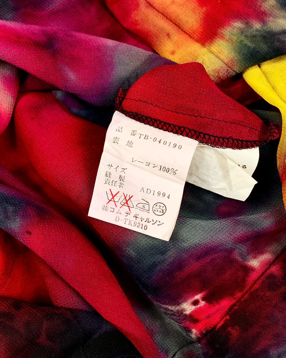 Thumbnail: CDG TRICOT AD94 TIE-DYE MESH LONGSLEEVE TOP