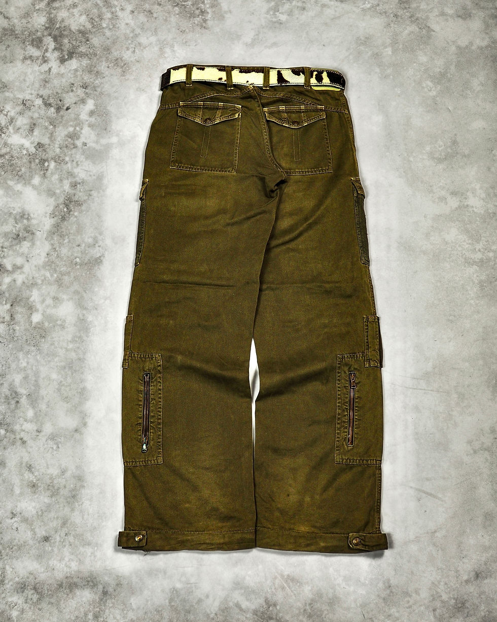 DOLCE & GABBANA SS03 REBEL WIDE-LEG CARGO PANTS | Barhaine Archive