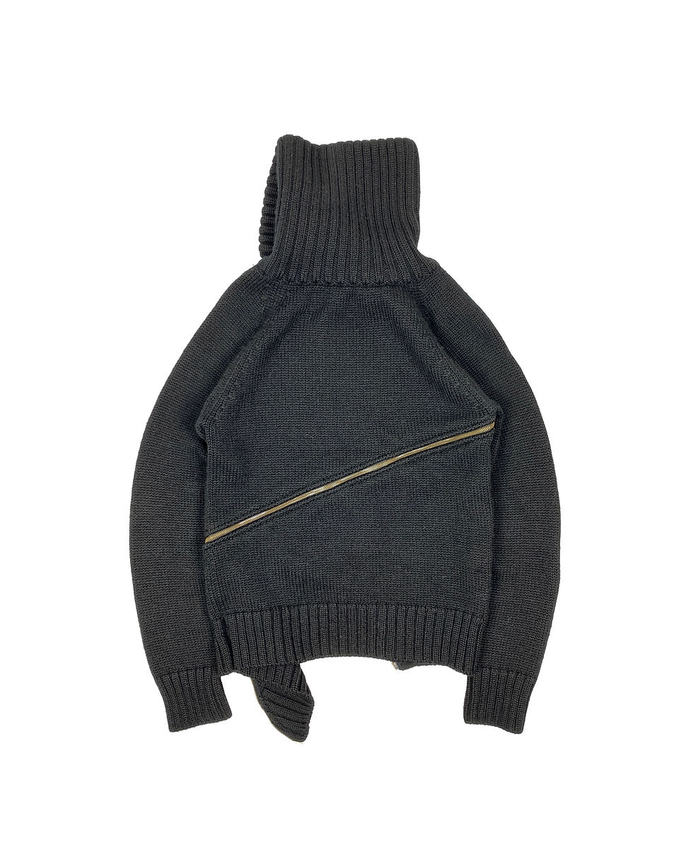 Thumbnail: Dolce & Gabbana AW03 Tornado Zip Turtleneck