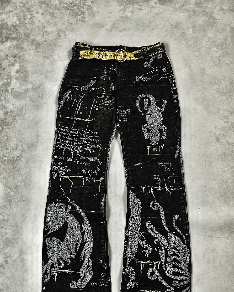 パンツ archive just cavalli paint flare pants Vintage just cavalli pants – JUTKA & RISKA