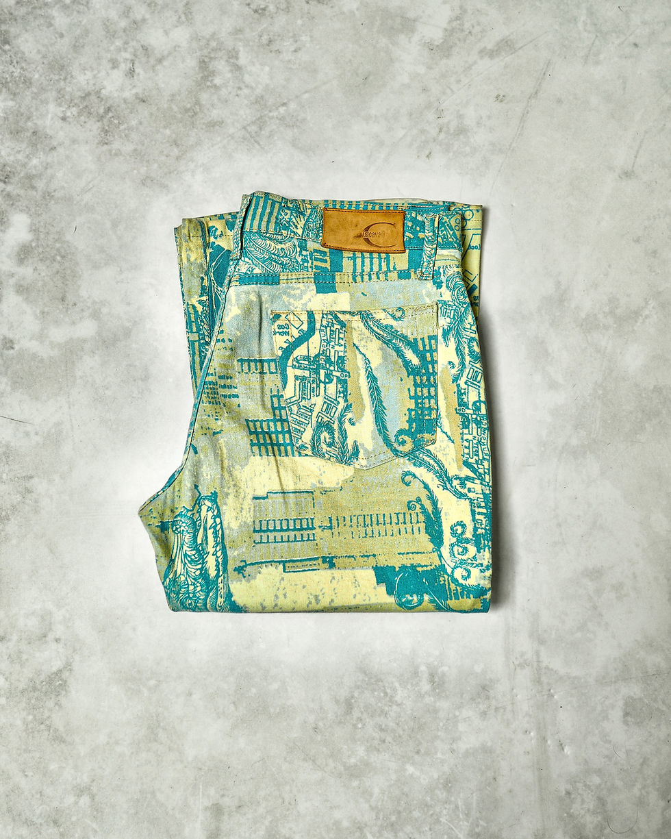 Thumbnail: ROBERTO CAVALLI CITY SKYLINE FLARED JEANS