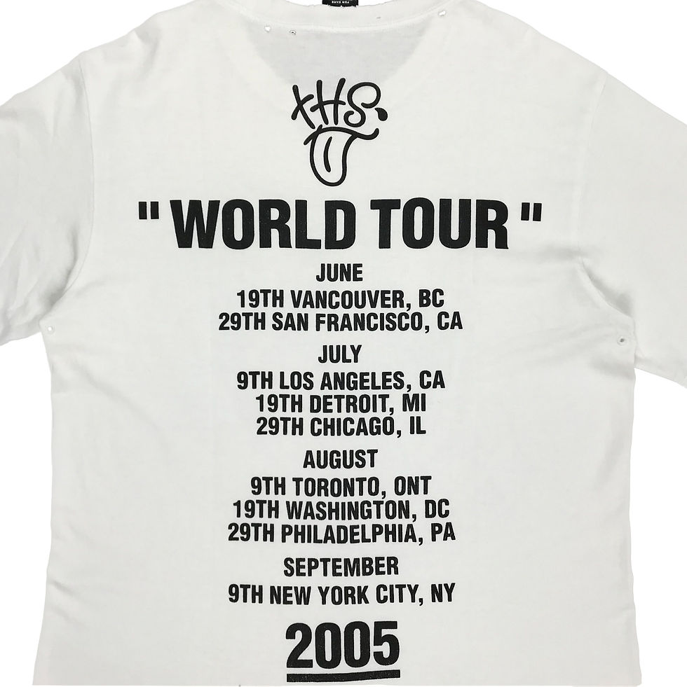 Thumbnail: Number (N)ine AW05 The High Streets world tour tee