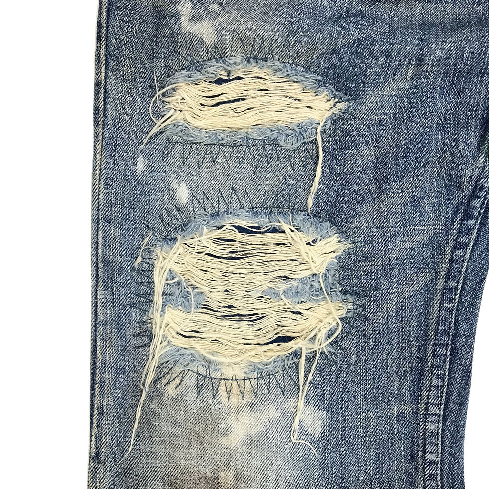 Thumbnail: Isamu Katayama Backlash SS03 distressed painter jeans