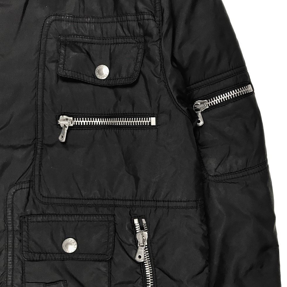 Thumbnail: Dolce & Gabbana AW03 multi-zip cargo down jacket