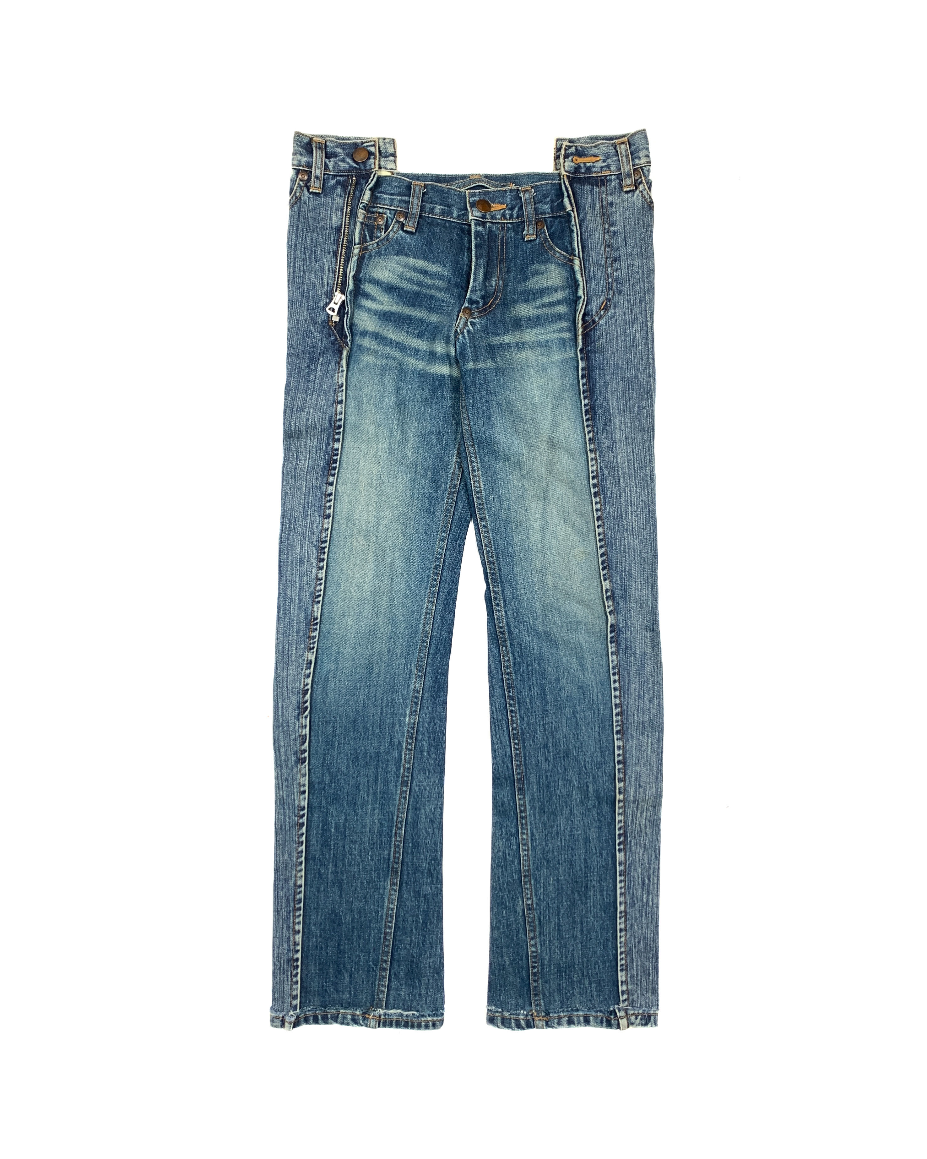 Mihara Yasuhiro vertically reconstructed jeans