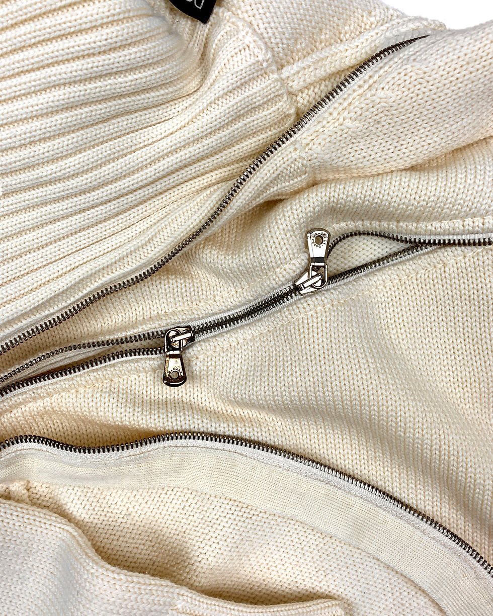 Thumbnail: DOLCE & GABBANA AW03 TORNADO ZIP TURTLENECK