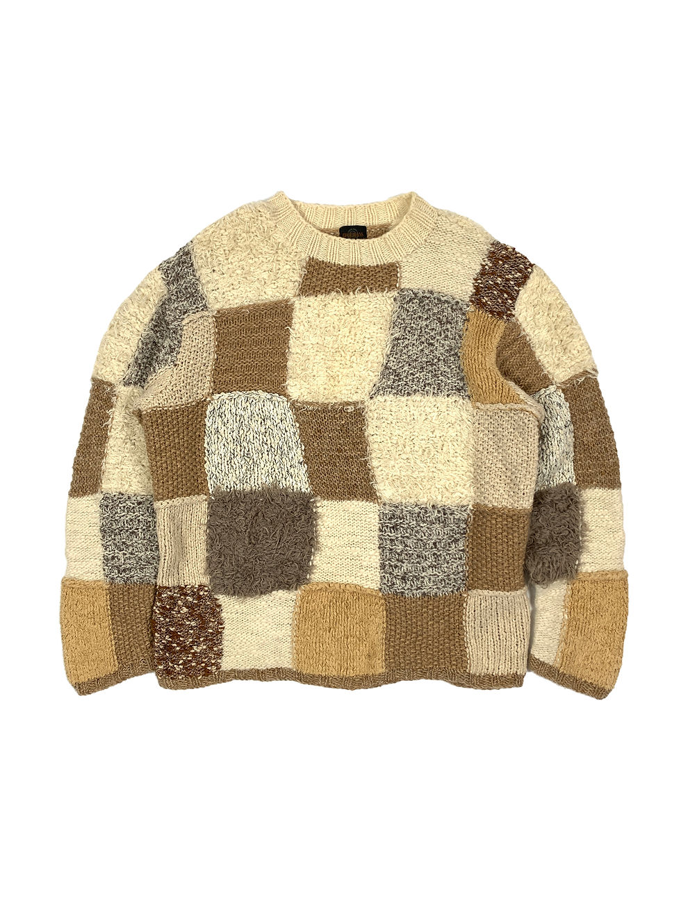 Yoshiyuki Konishi patchwork knit sweater
