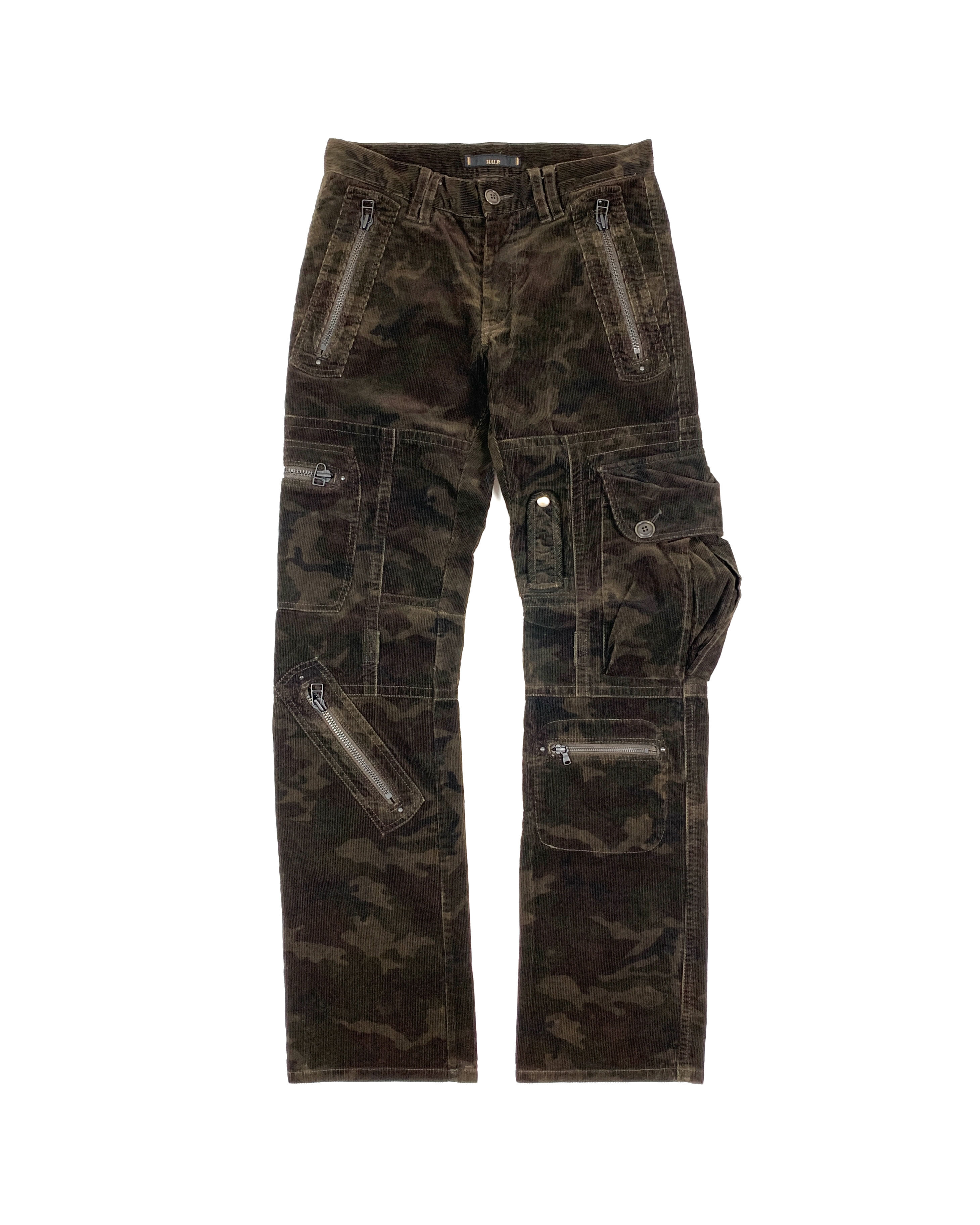 Halb corduroy camo cargo pants