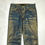 Thumbnail: ROBERTO CAVALLI GOLD WAXED FLARED JEANS
