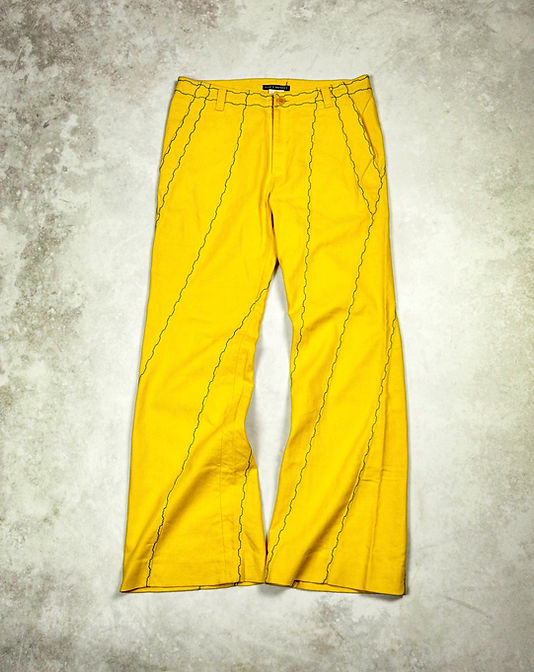 ISSEY MIYAKE SS01 TWISTED SPIRAL JEANS | Barhaine Archive