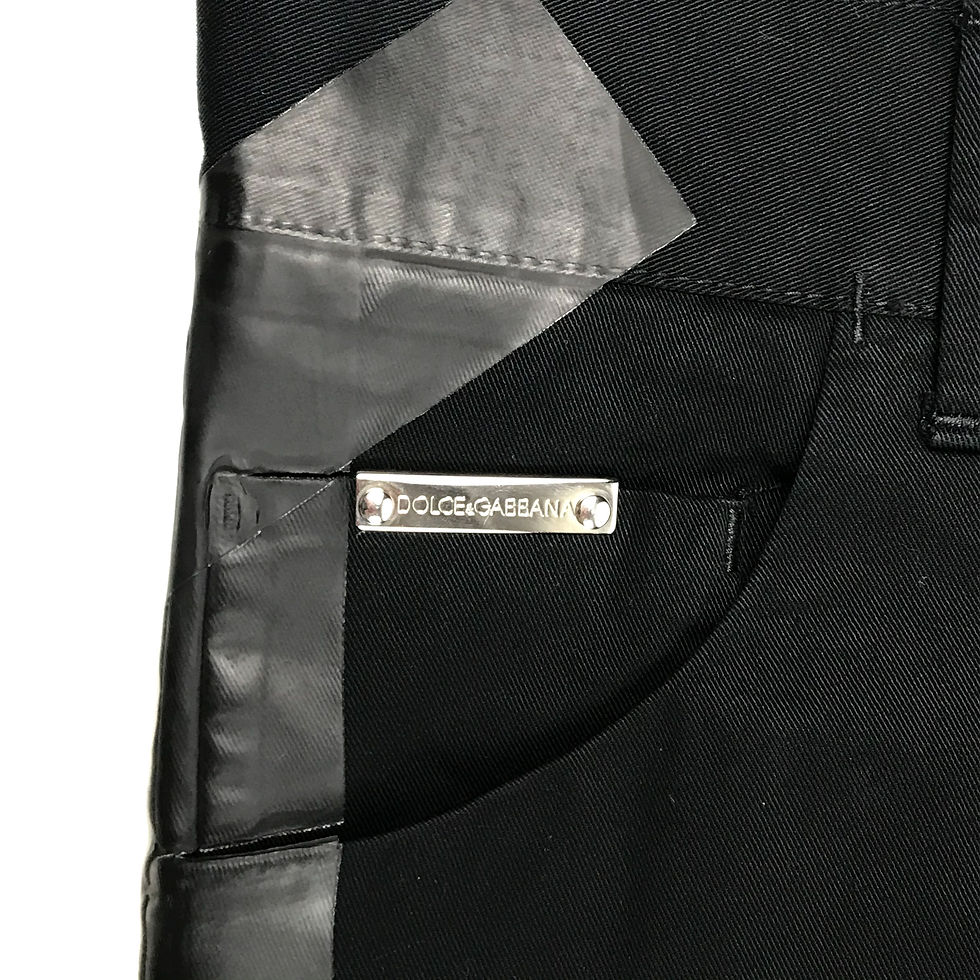 Thumbnail: Dolce & Gabbana SS08 duct tape jeans