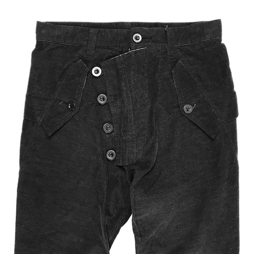 Final Home button fly corduroy pants | Barhaine Archive