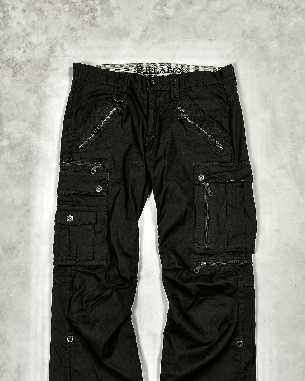 パンツ archive NICOLE bondage flare cargo pants NICOLE CLUB FOR MEN REILABO BUTTON-UP FLARED CARGO PANTS