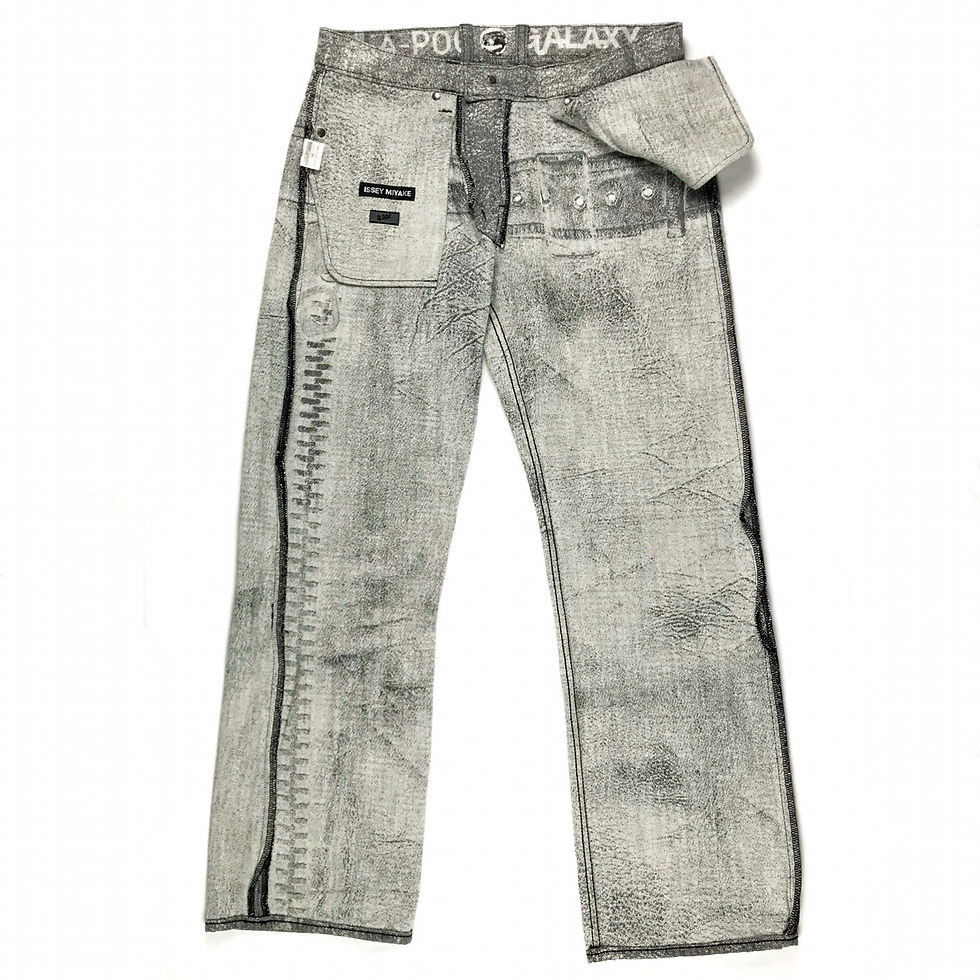Thumbnail: Issey Miyake a-poc woven belt jeans