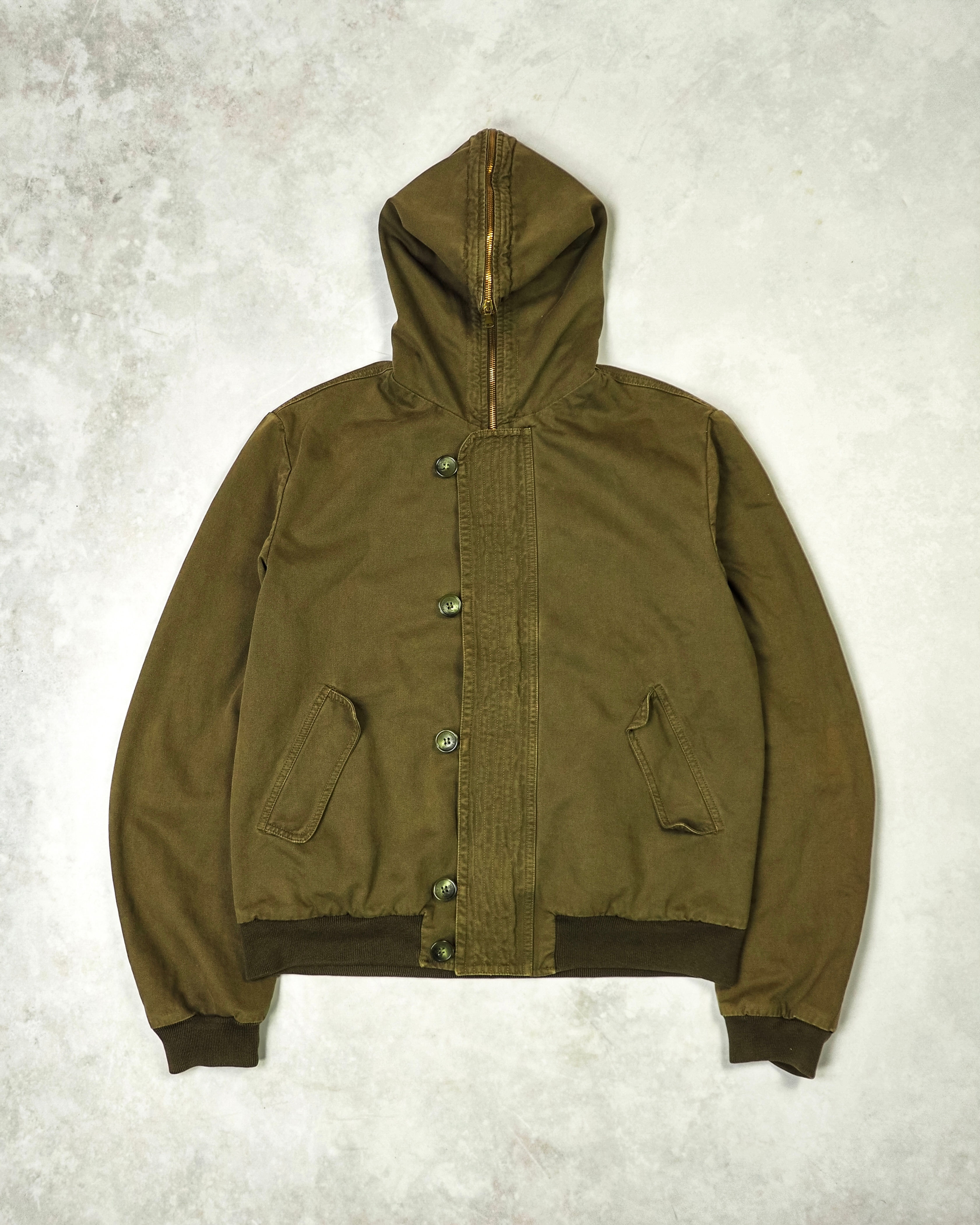 DOLCE & GABBANA SS03 FULL-ZIP SPLIT HOOD REBEL JACKET