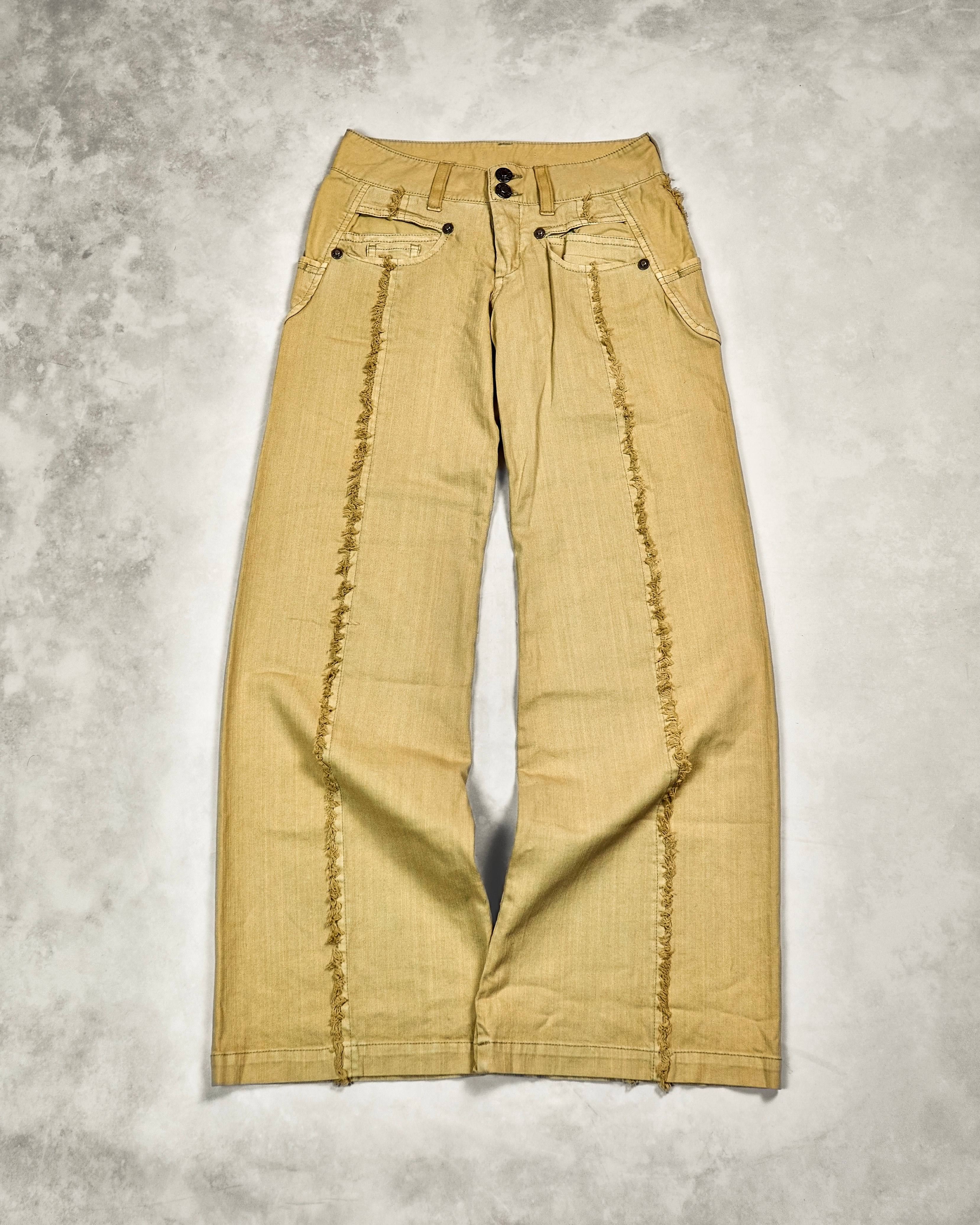 COOK JEANS RAW-SPLIT FLARED JEANS