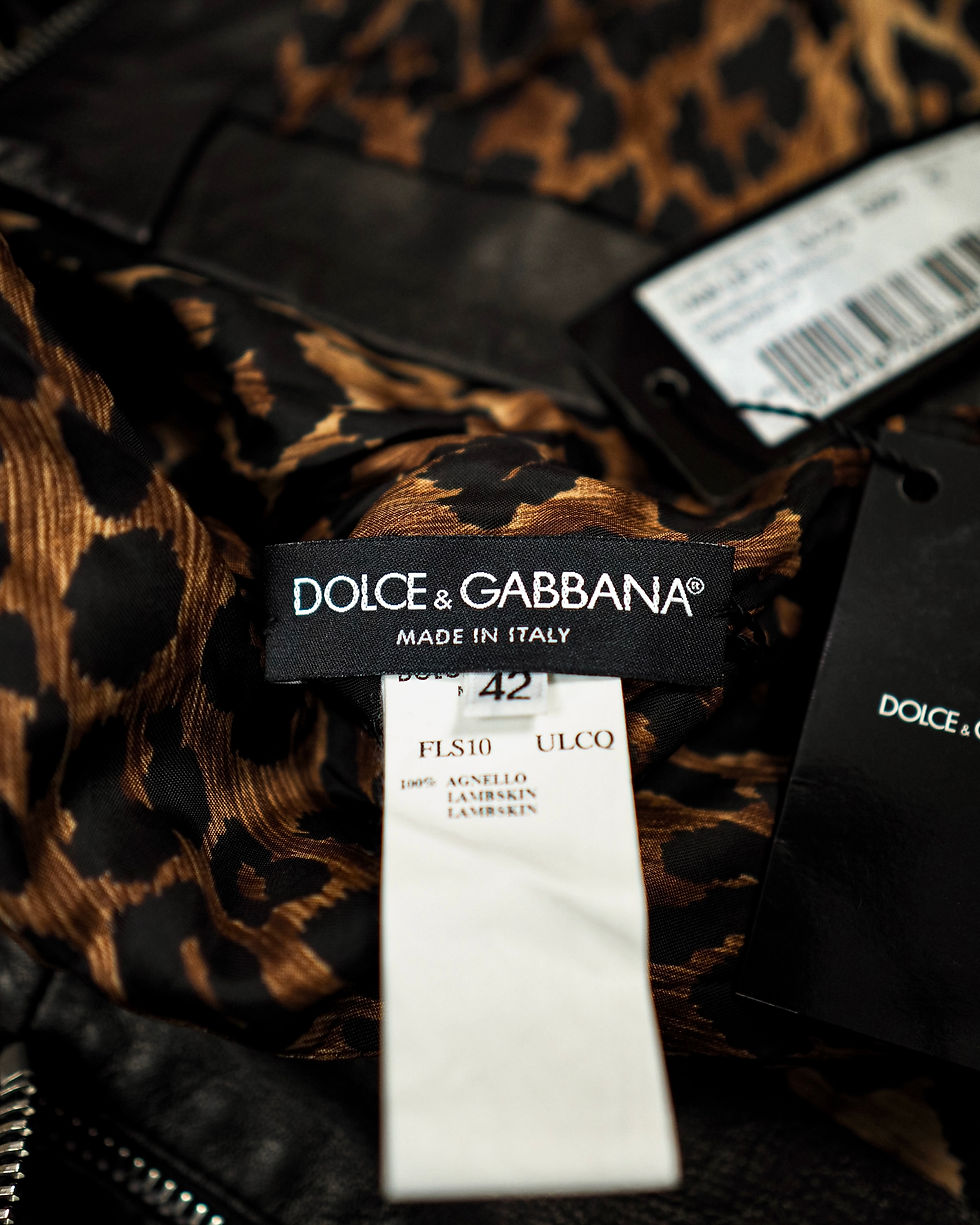 Thumbnail: DOLCE & GABBANA AW01 MULTI-ZIP LAMBSKIN LEATHER JACKET