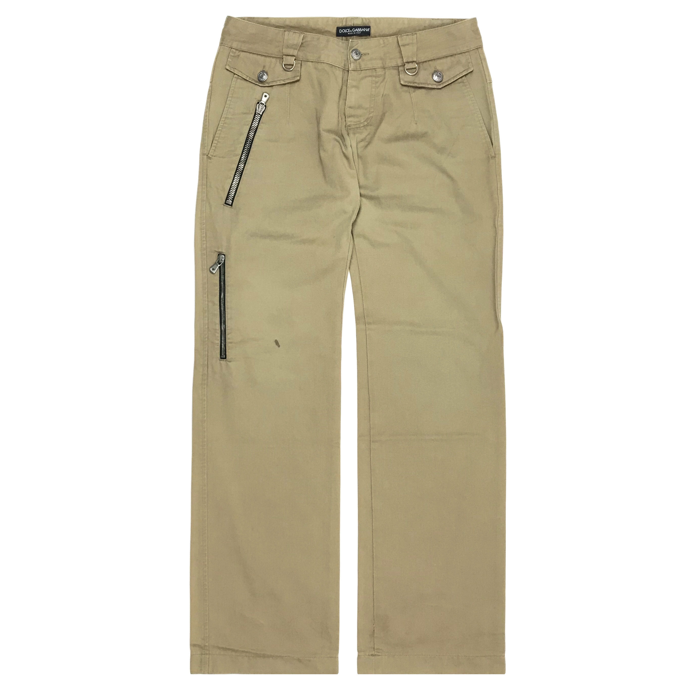 Dolce & Gabbana AW03 zip cargo pants