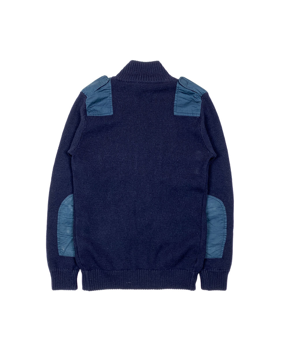 Thumbnail: Dolce & Gabbana zip-up hybrid cargo knit sweater
