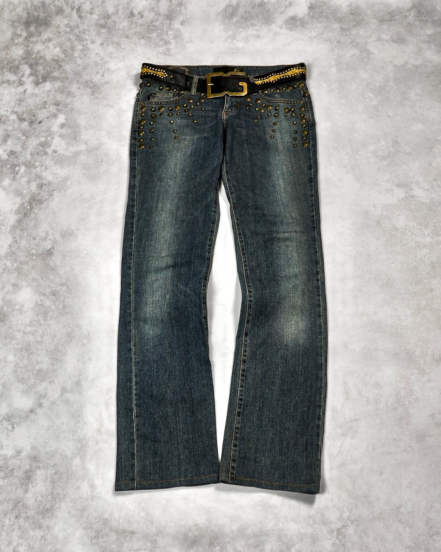 ROBERTO CAVALLI STUDDED BOOTCUT JEANS
