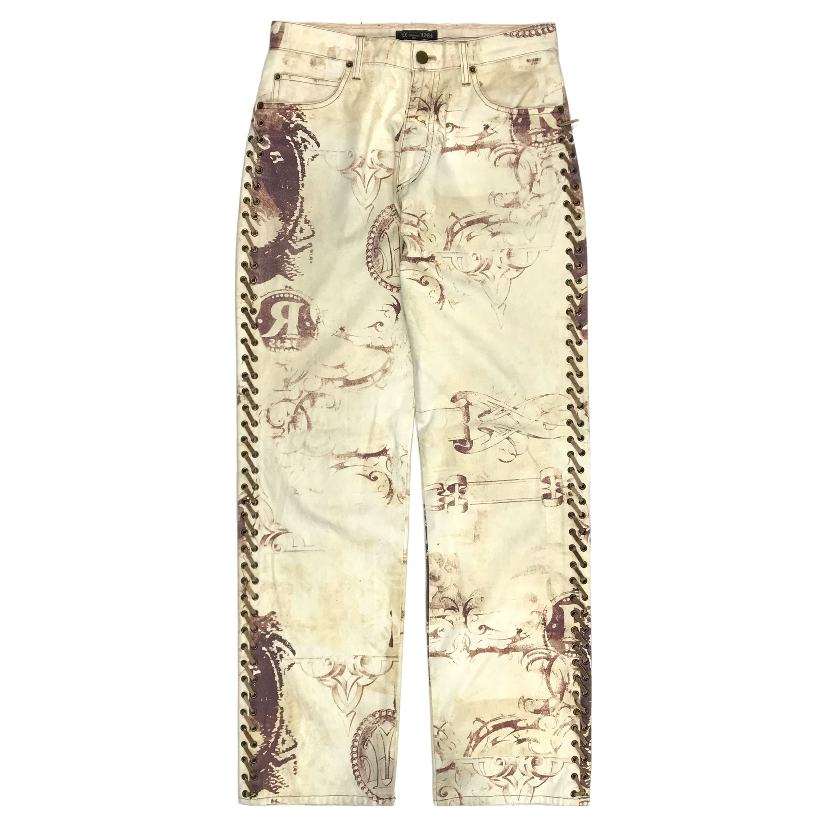 Yoshiyuki Konishi laced pants