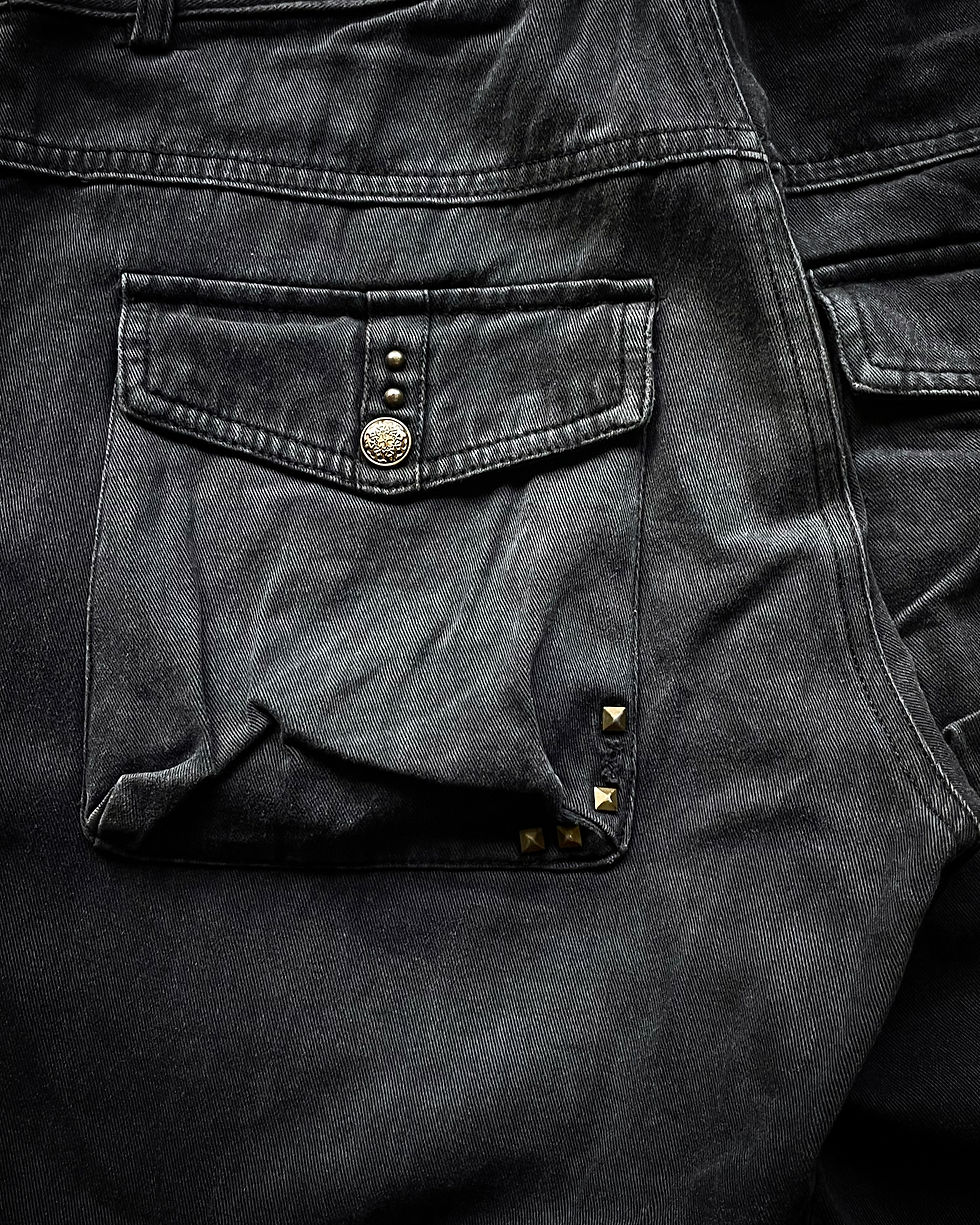 Thumbnail: MIDAS STUDDED DISTRESSED CARGO PANTS