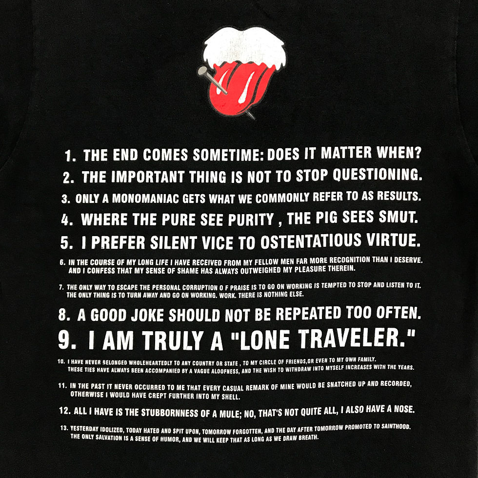 Thumbnail: Number (N)ine AW03 Rolling Stones tee
