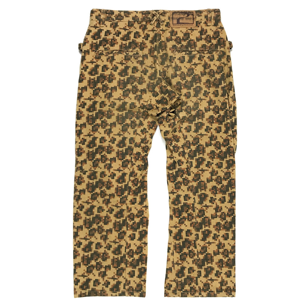Beauty:Beast SS98 digital leopard print pants | Barhaine Archive