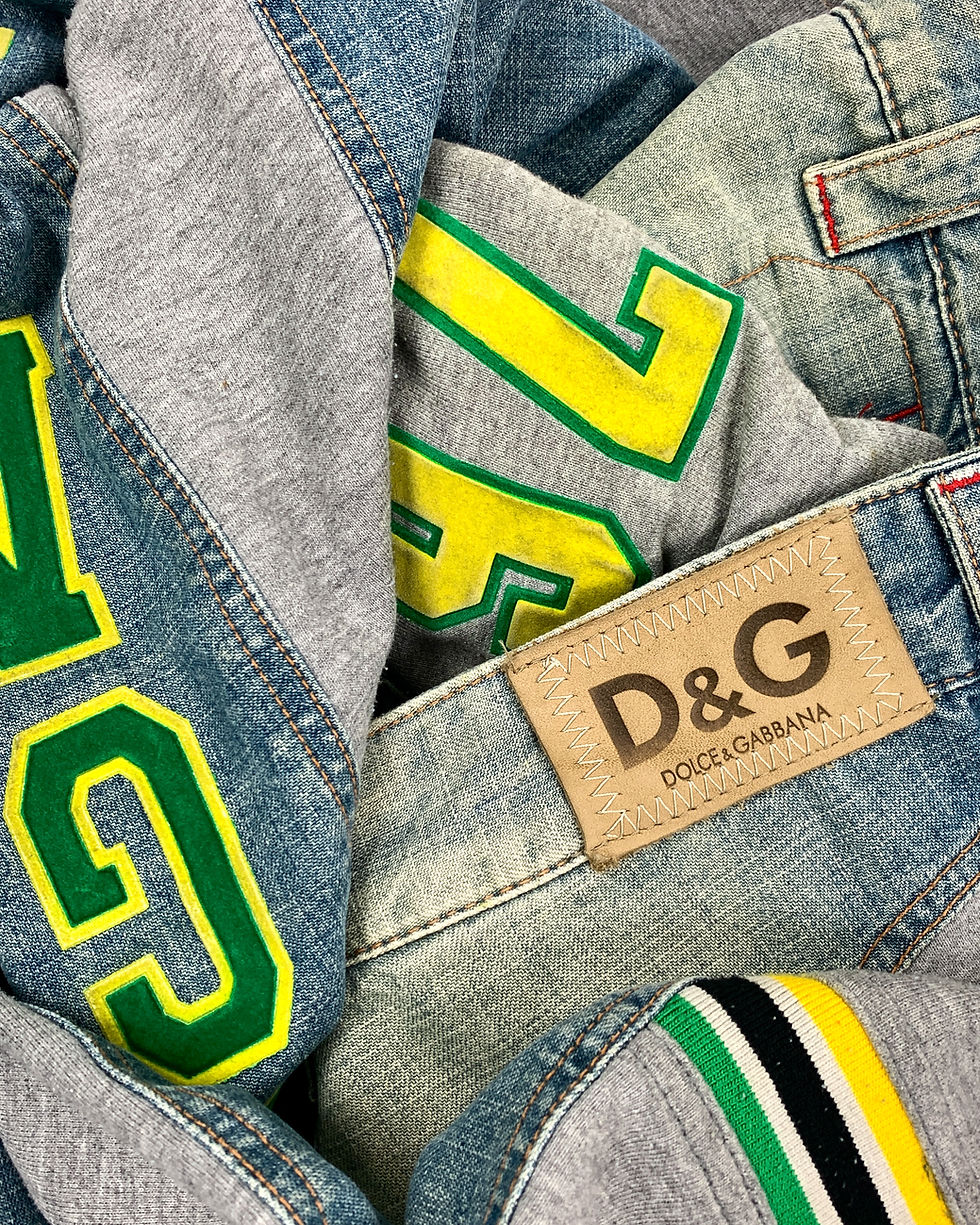 Thumbnail: Dolce & Gabbana AW03 hybrid denim pants