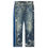 Thumbnail: Roberto Cavalli baroque print jeans