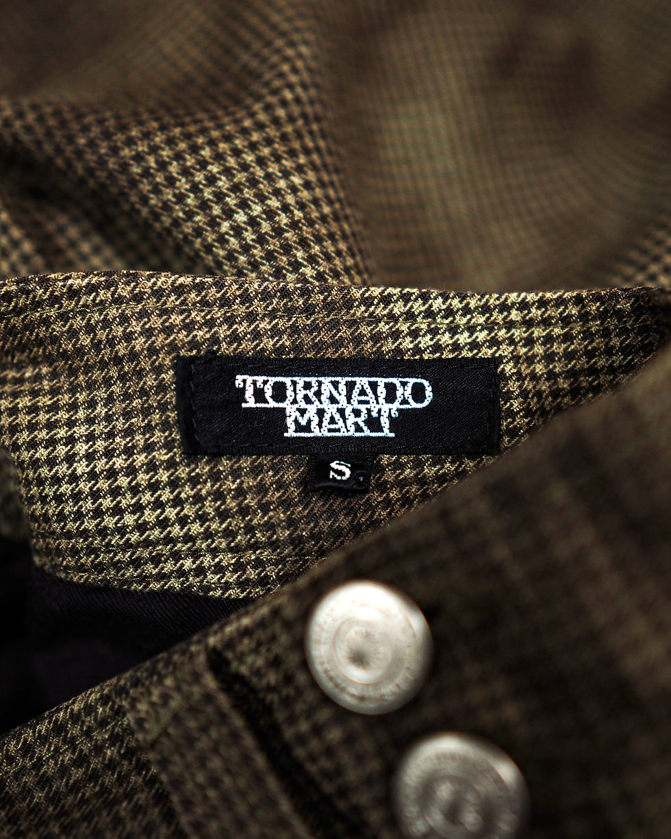 TORNADO MART GRADIENT-DYED BELL BOTTOM PANTS | Barhaine Archive