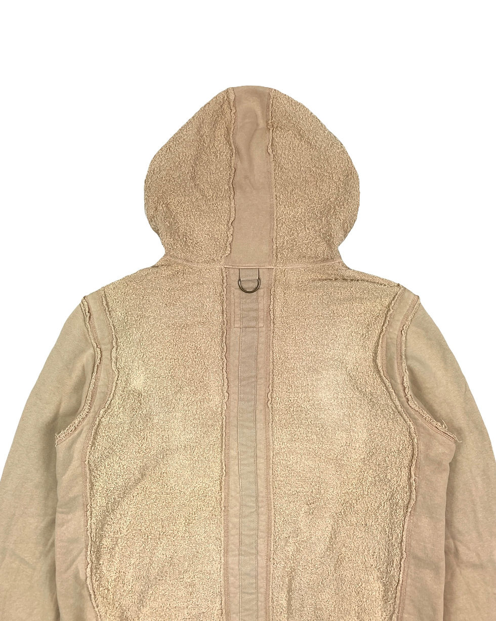Thumbnail: Marithé + François Girbaud reconstructed patchwork hoodie