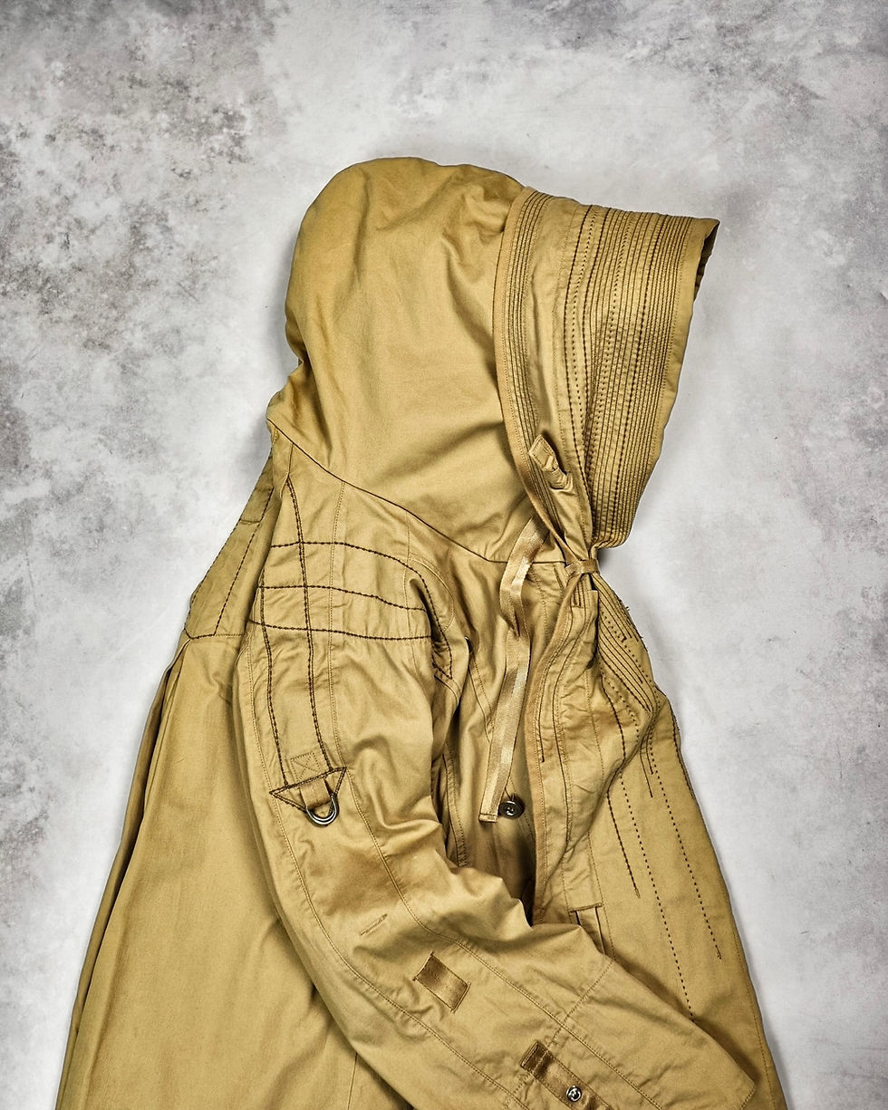 Thumbnail: MARITHÉ + FRANÇOIS GIRBAUD LAYERED HOOD TRENCH COAT