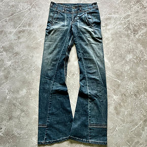 パンツ archive L.G.B. leather cross denim 30 LGB S-WOLF Leather Patch Cross Denim 30 - メルカリ