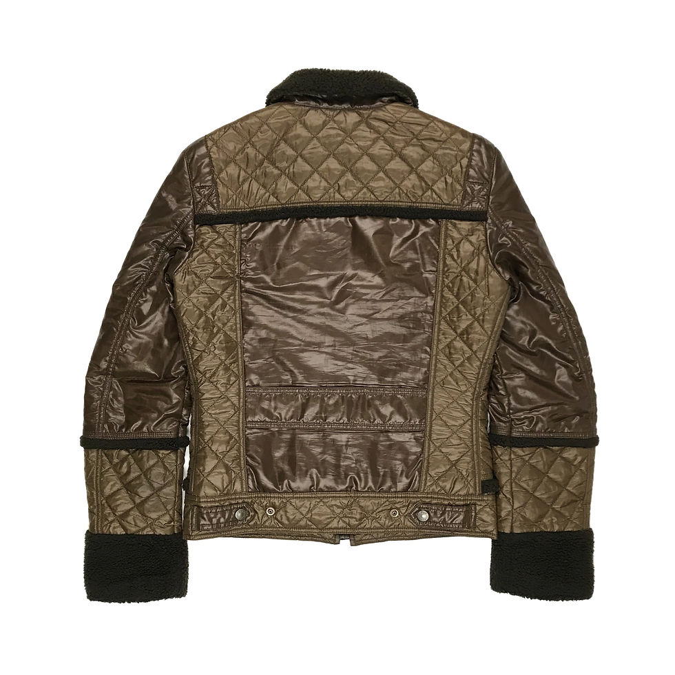 Thumbnail: Dolce & Gabbana AW03 shearling cargo down jacket