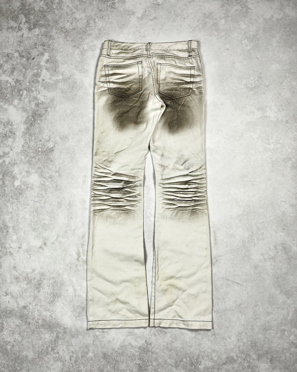 Thumbnail: XFRM GLITTER WAXED BOOTCUT JEANS