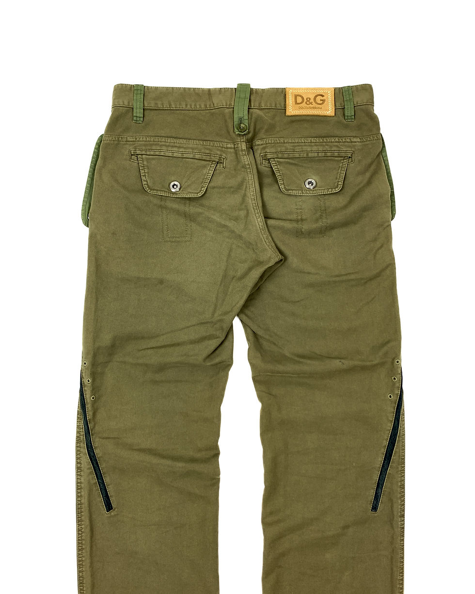 Thumbnail: Dolce & Gabbana SS03 denim slit pants