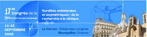 17ᵉ Congrès de la Société Française d’Audiologie du 11–12 septembre 2026