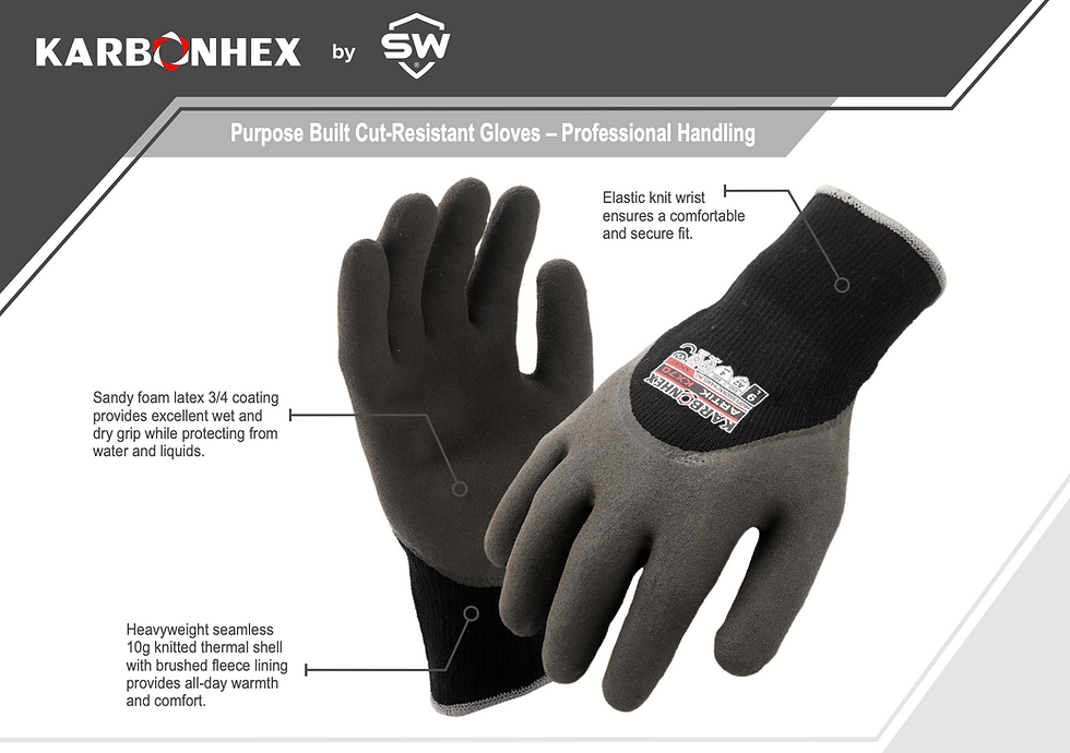 Thumbnail: KARBONHEX KX70 Purpose Built Cut-Resistant Gloves – Komplex Handling