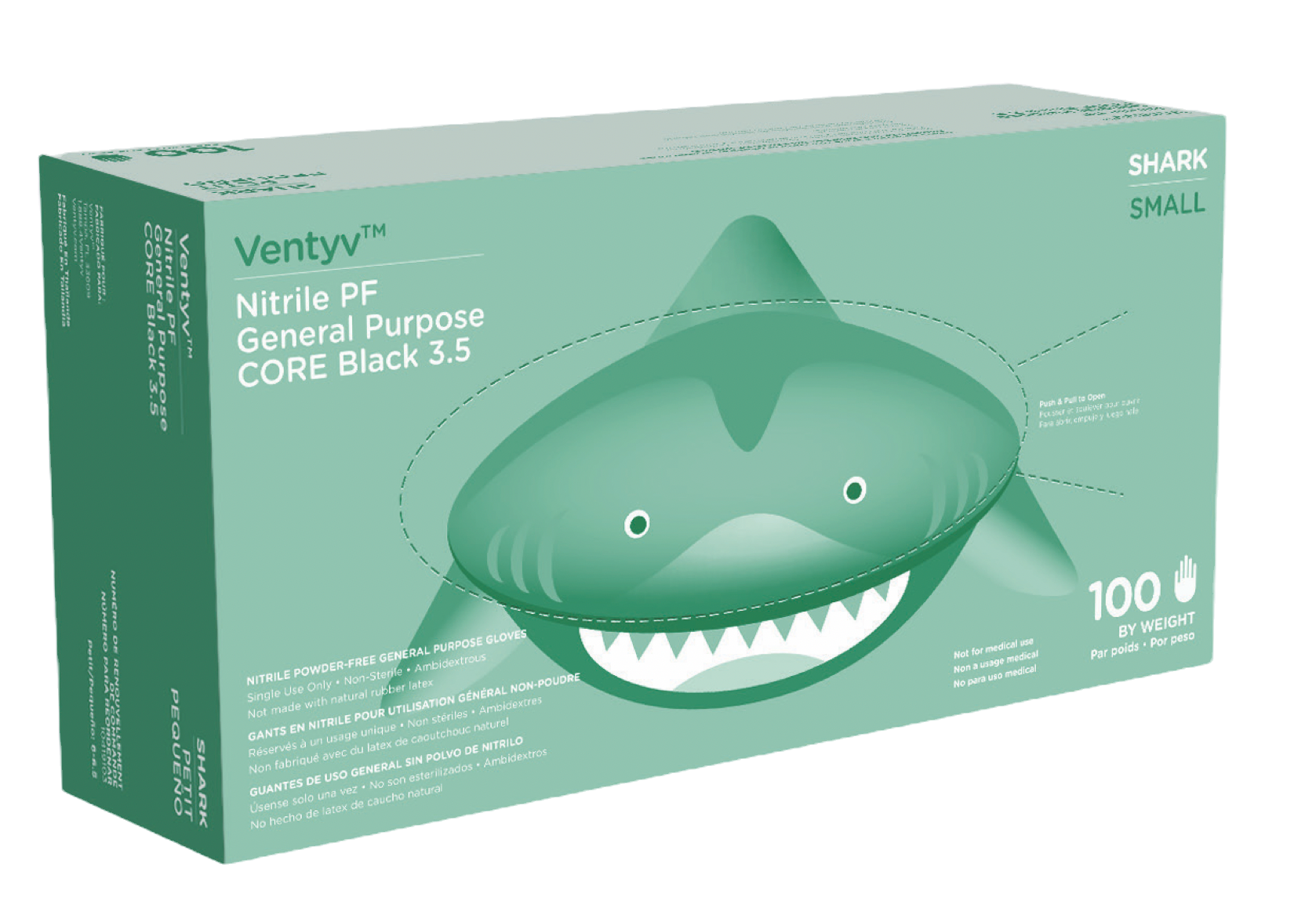 Ventyv® Nitrile Powder-Free General Purpose CORE 3.5 Black (Shark)