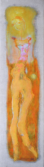 Une femme - 30 x 115 - technique mixte et huile-2022.jpg