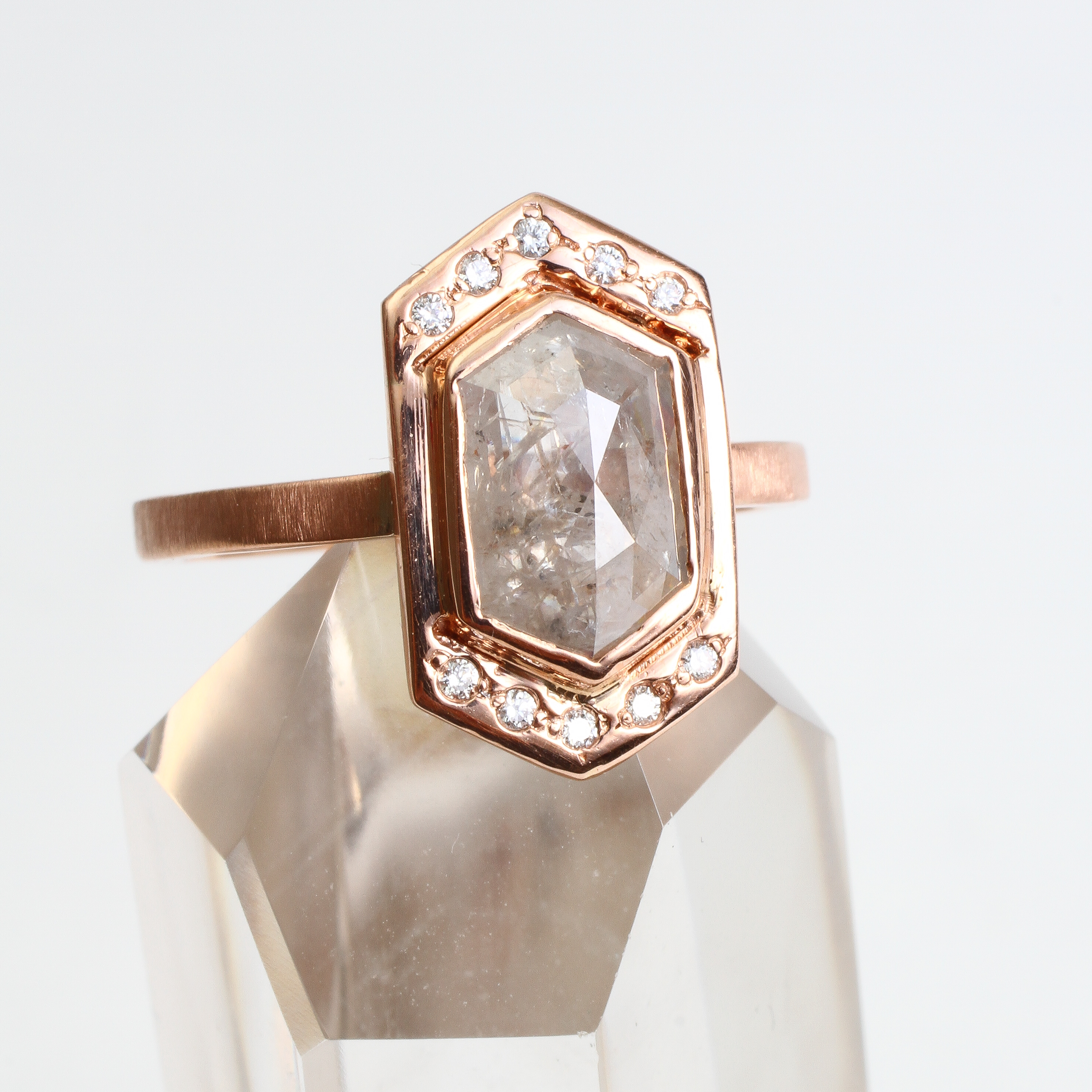 Hexagon Diamond Ring