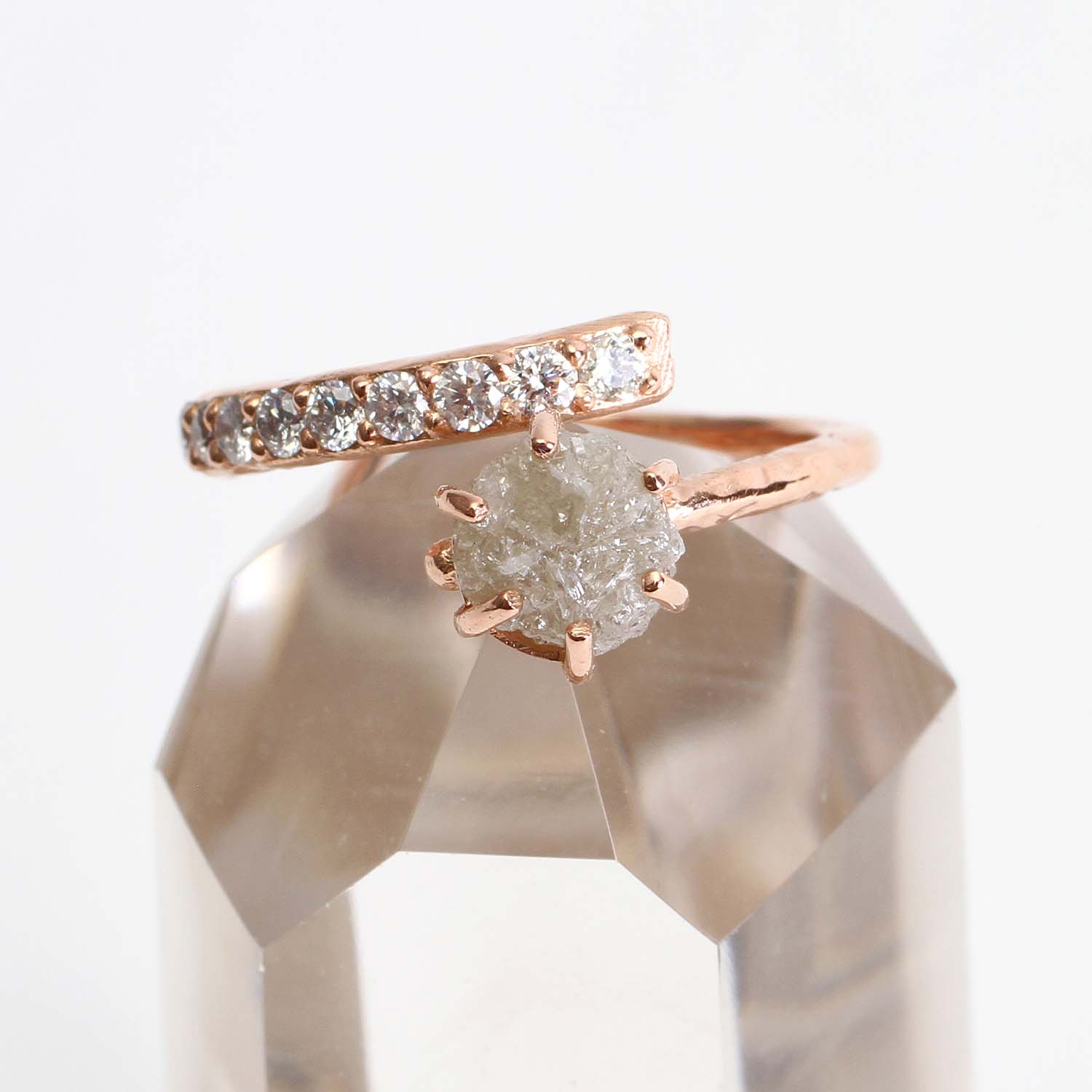 Natural Diamond & Pave Diamond Ring