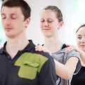 Participants doing Embodied Communication Practice