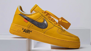 Novas imagens do Nike Air Force 1 x Off-White "University Gold"