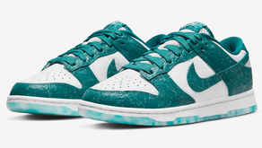 Confira o efeito texturizado desse Nike Dunk Low “Ocean”