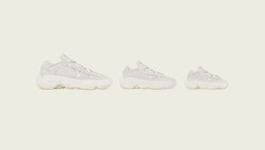 Informações oficiais de lançamento do adidas Yeezy 500 "Bone White" no Brasil